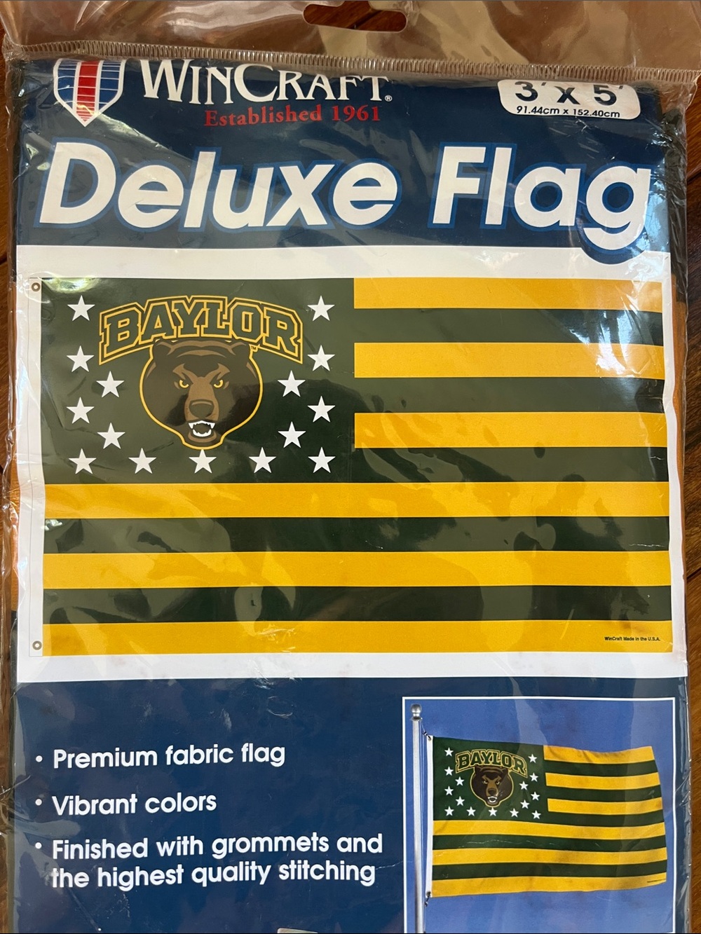Wincraft Baylor Deluxe 3x5 Flag